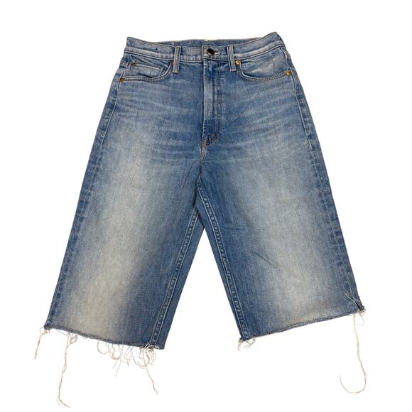 Mother High Waisted Loose Fit Hover Cut Off Jeans Shorts 13" Jorts Women's 26
